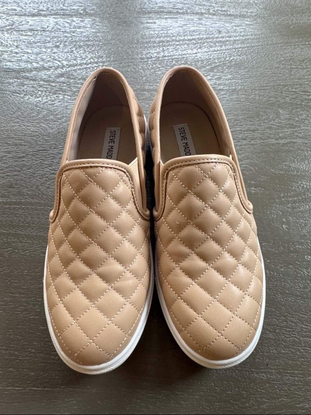Steve Madden Quilted Slip On Sneakers, size 9.5